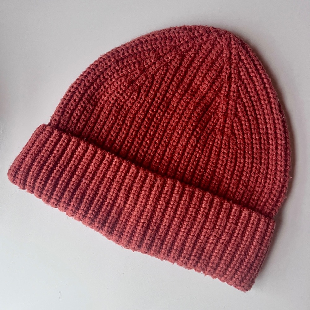 a new day Salmon colored Chunky Thick Knit Beanie, from Target